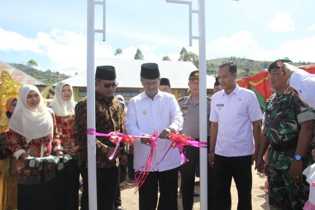 Bupati Solok Resmikan SDN 25 Koto Laweh Kecamatan Lembang Jaya